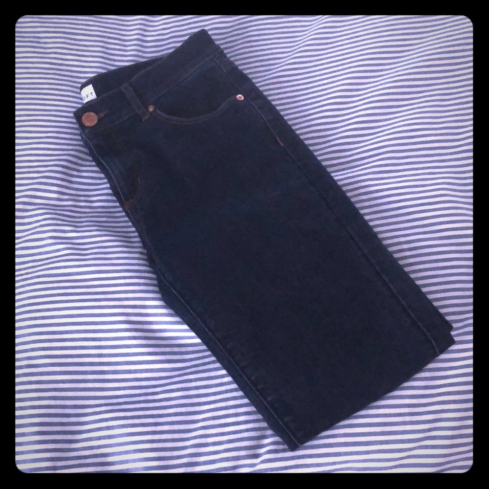 Dark Wash LOFT Jeans, Size 27